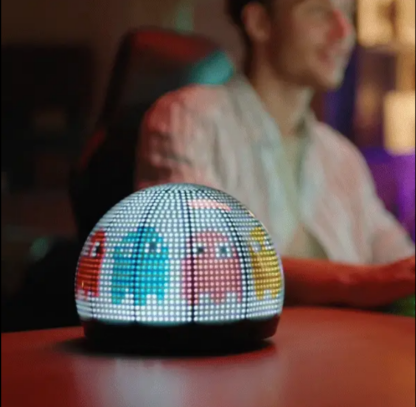 Interactive Pixel LED Desk Companion with Smart Mood Reactions