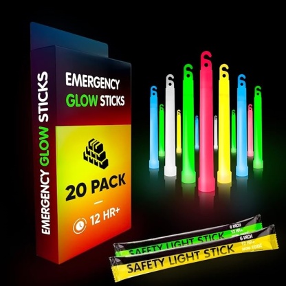 12-Hour Industrial Glow Sticks - Emergency & Survival Light Sticks