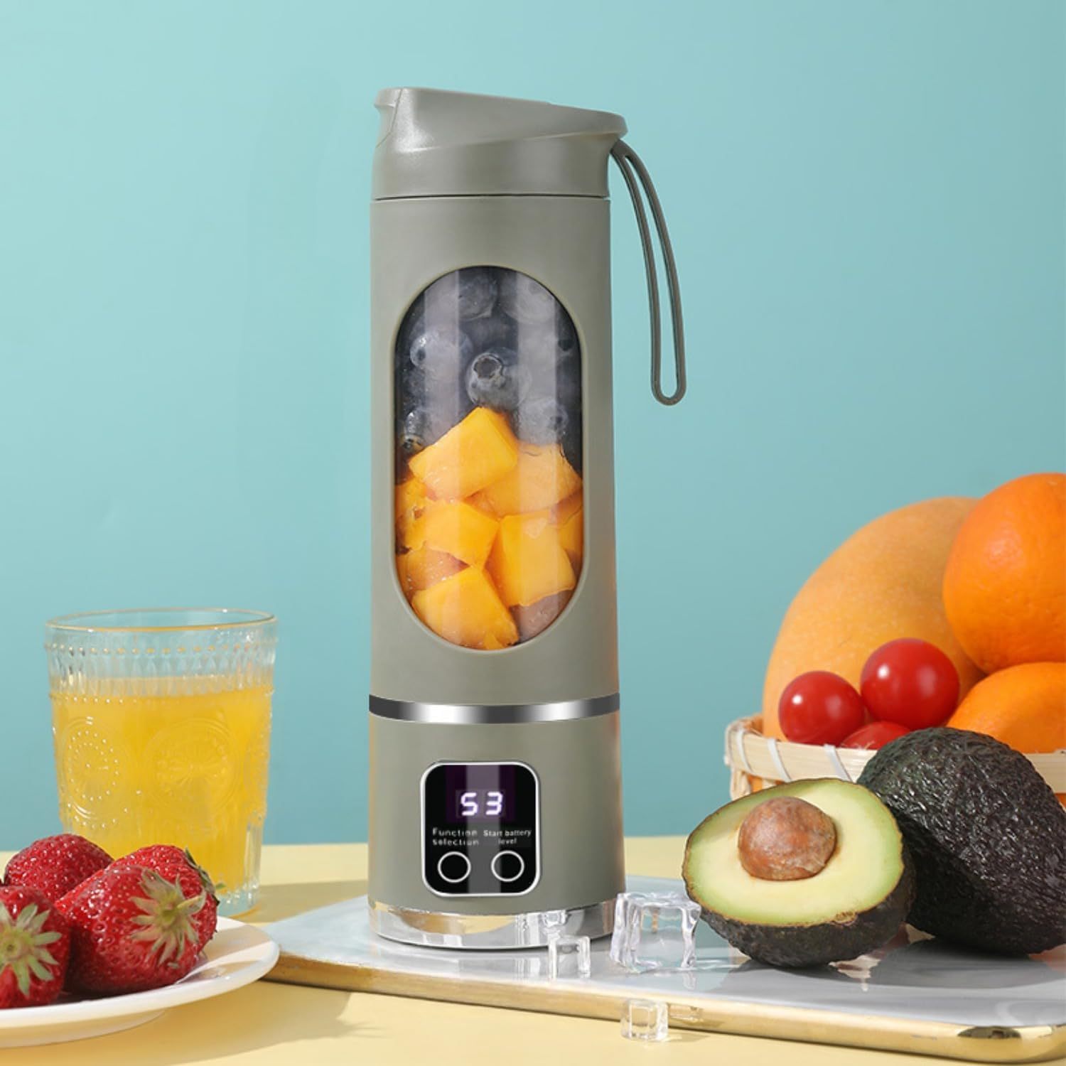 USB-C Portable Blender - Personal Smoothie Maker for Shakes, Ice & On-the-Go Drinks