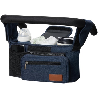 Universal Stroller Organizer – Detachable Bag with Insulated Cup Holders & Phone Pocket 