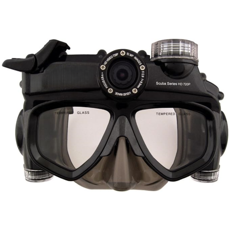 5-megapixel underwater digital camera mask
