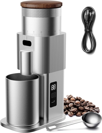Portable electric coffee grinder