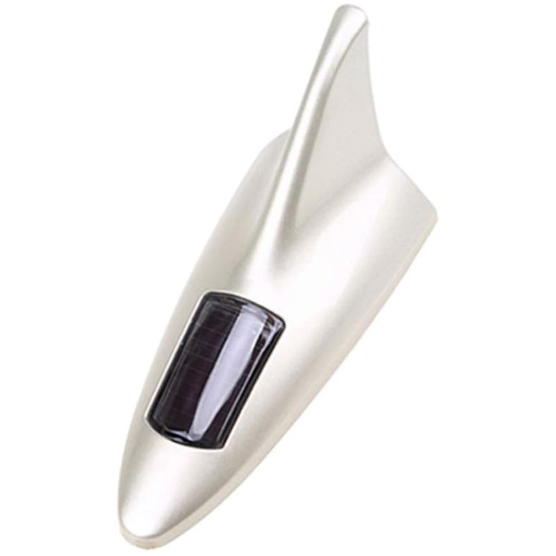 Solar-Powered LED Car Security Light - Shark Fin Antenna with Warning Flash