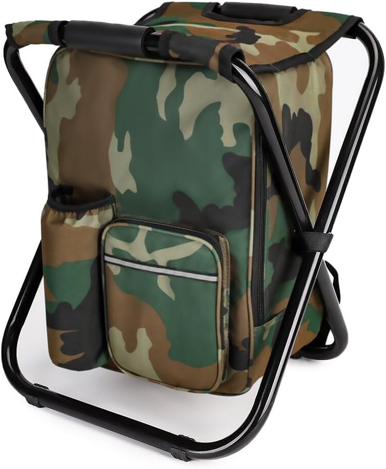 Stool Cooler Chair – Heavy-Duty Backpack Camping Stool