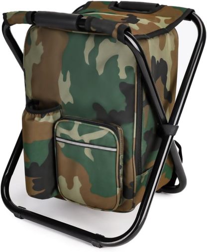 Stool Cooler Chair – Heavy-Duty Backpack Camping Stool