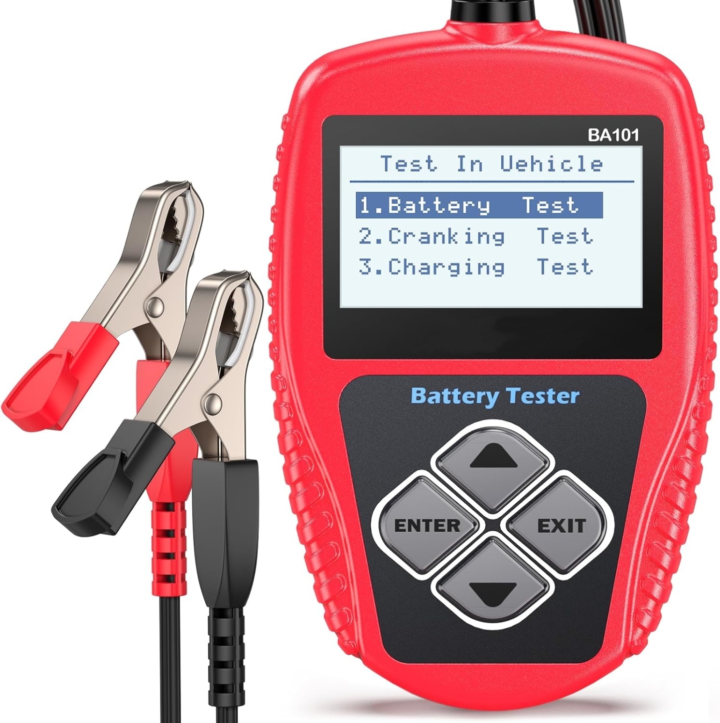 Compact 12V Battery Tester, Simple & Reliable Car Battery Check Tool