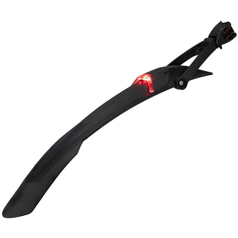 Adjustable Quick-Release Bike Fender—2-in-1 MTB Rear Mudguard & LED Light