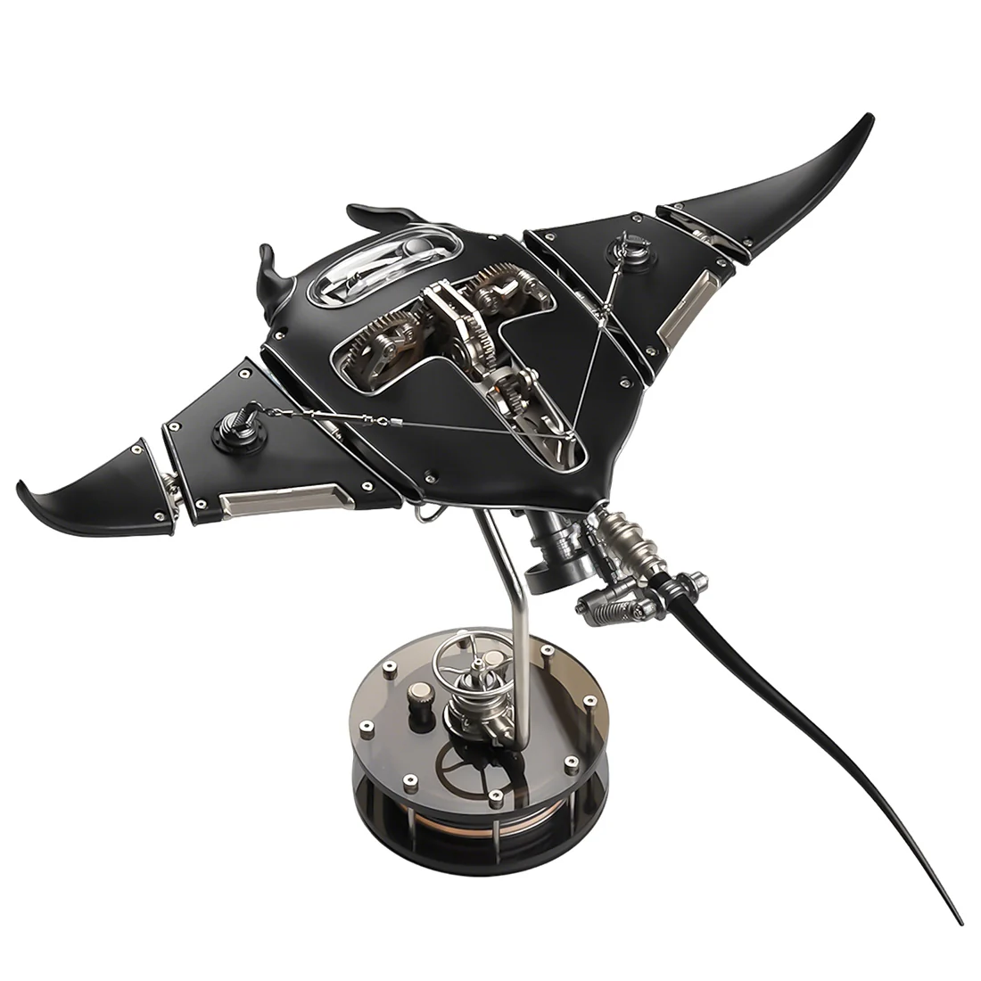 Mechanical Manta Ray Metal Model Experience the Fusion of Engineering and Art