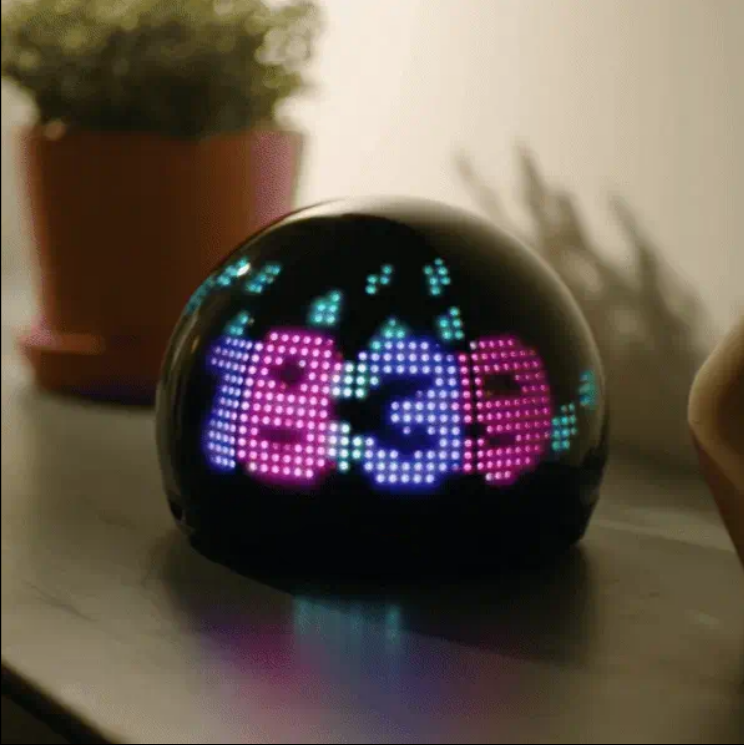 Interactive Pixel LED Desk Companion with Smart Mood Reactions