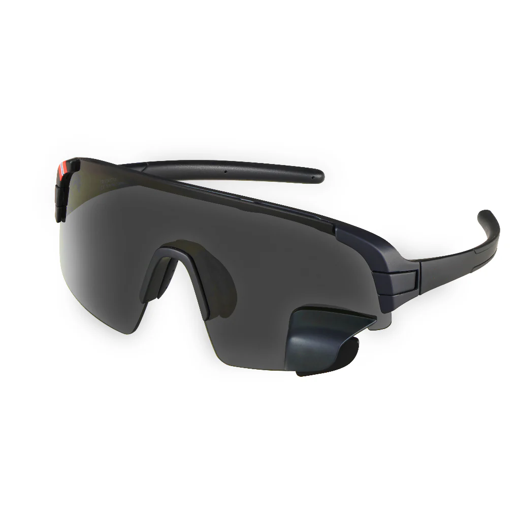 Wraparound Cycling Glasses with Rear Mirror