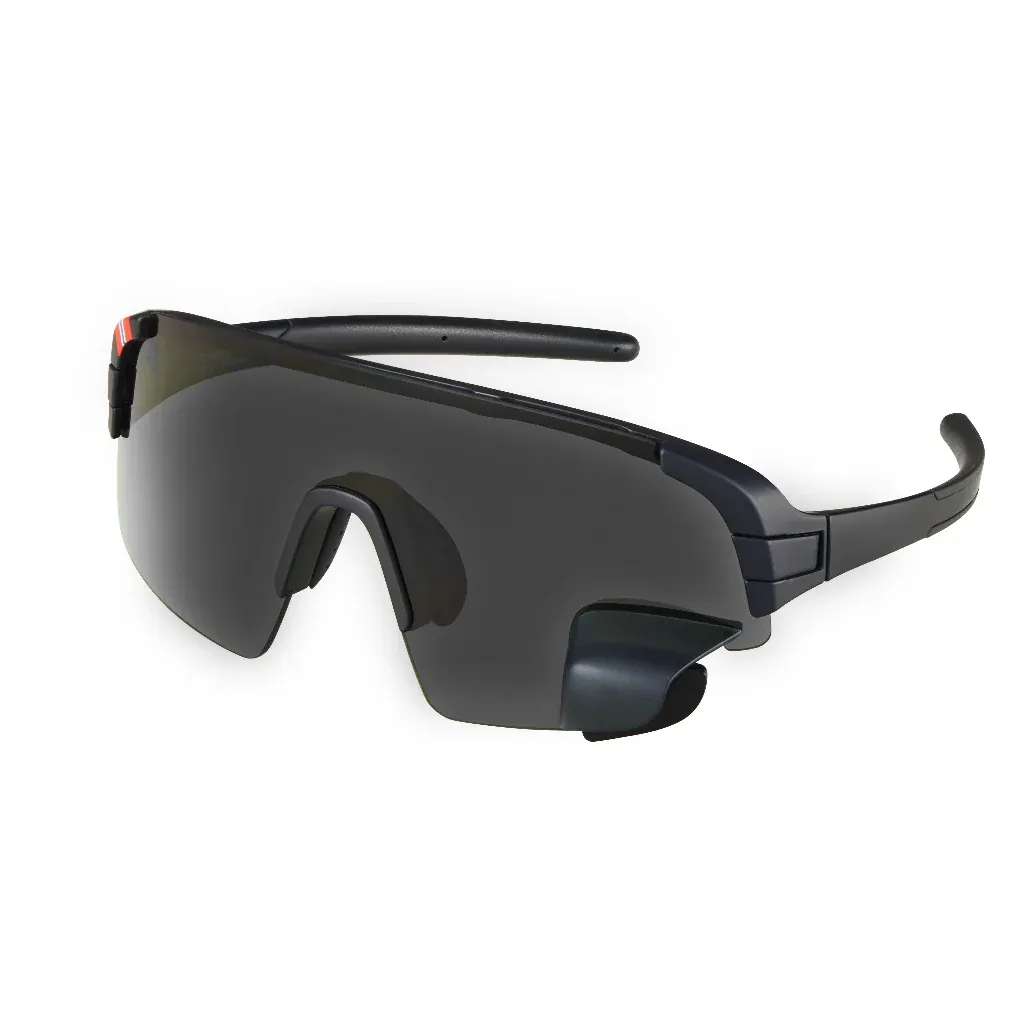 Wraparound Cycling Glasses with Rear Mirror