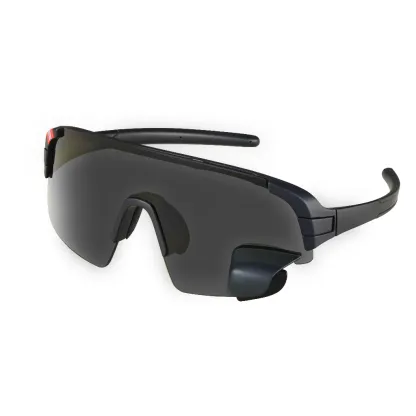 Wraparound Cycling Glasses with Rear Mirror