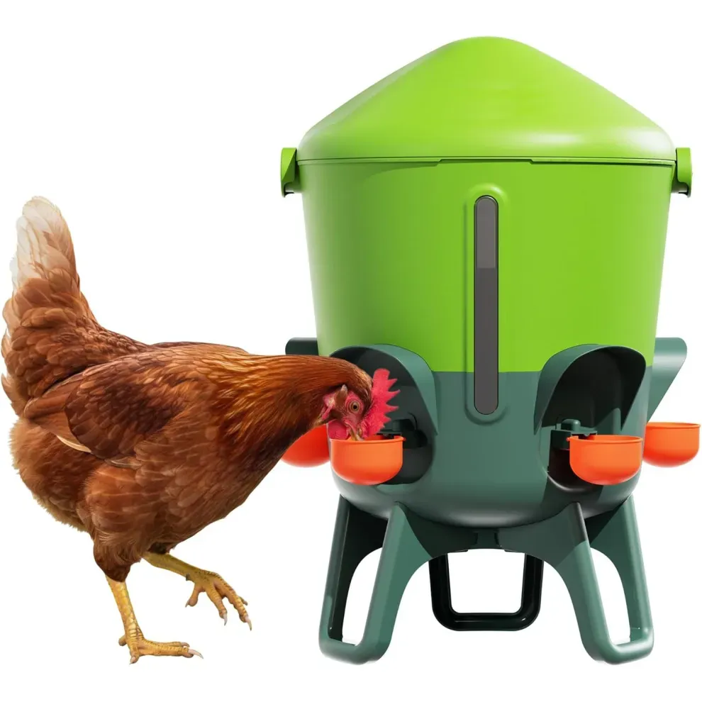 Intelligent Chicken Feeding & Watering System All-Season Hydration & Hassle-Free Feeding for Healthier, Happier Chickens