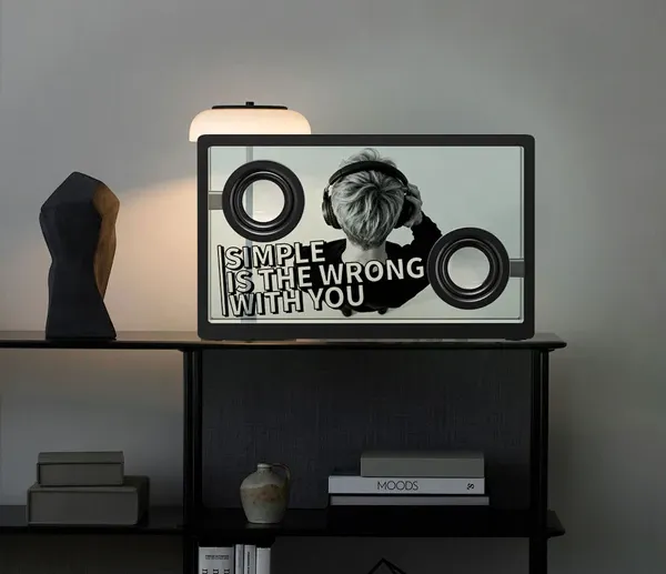 AI Dynamic Lyric Bluetooth Speaker with Visual Display