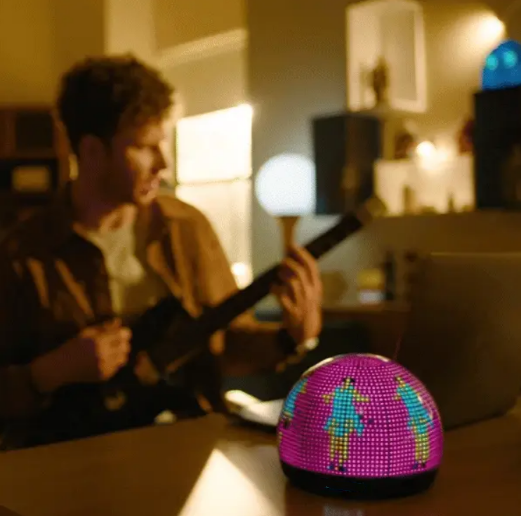 Interactive Pixel LED Desk Companion with Smart Mood Reactions