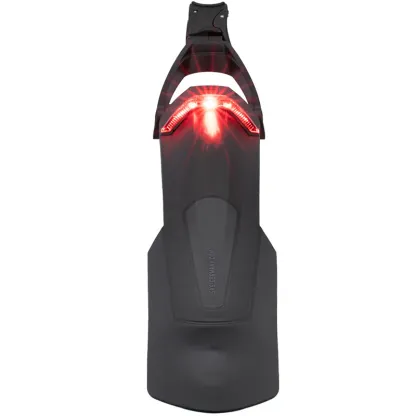Adjustable Quick-Release Bike Fender—2-in-1 MTB Rear Mudguard & LED Light