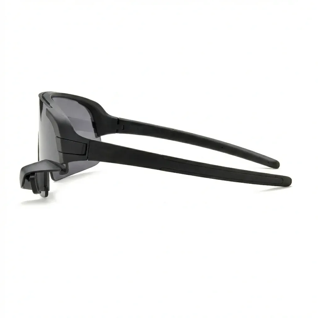 Wraparound Cycling Glasses with Rear Mirror
