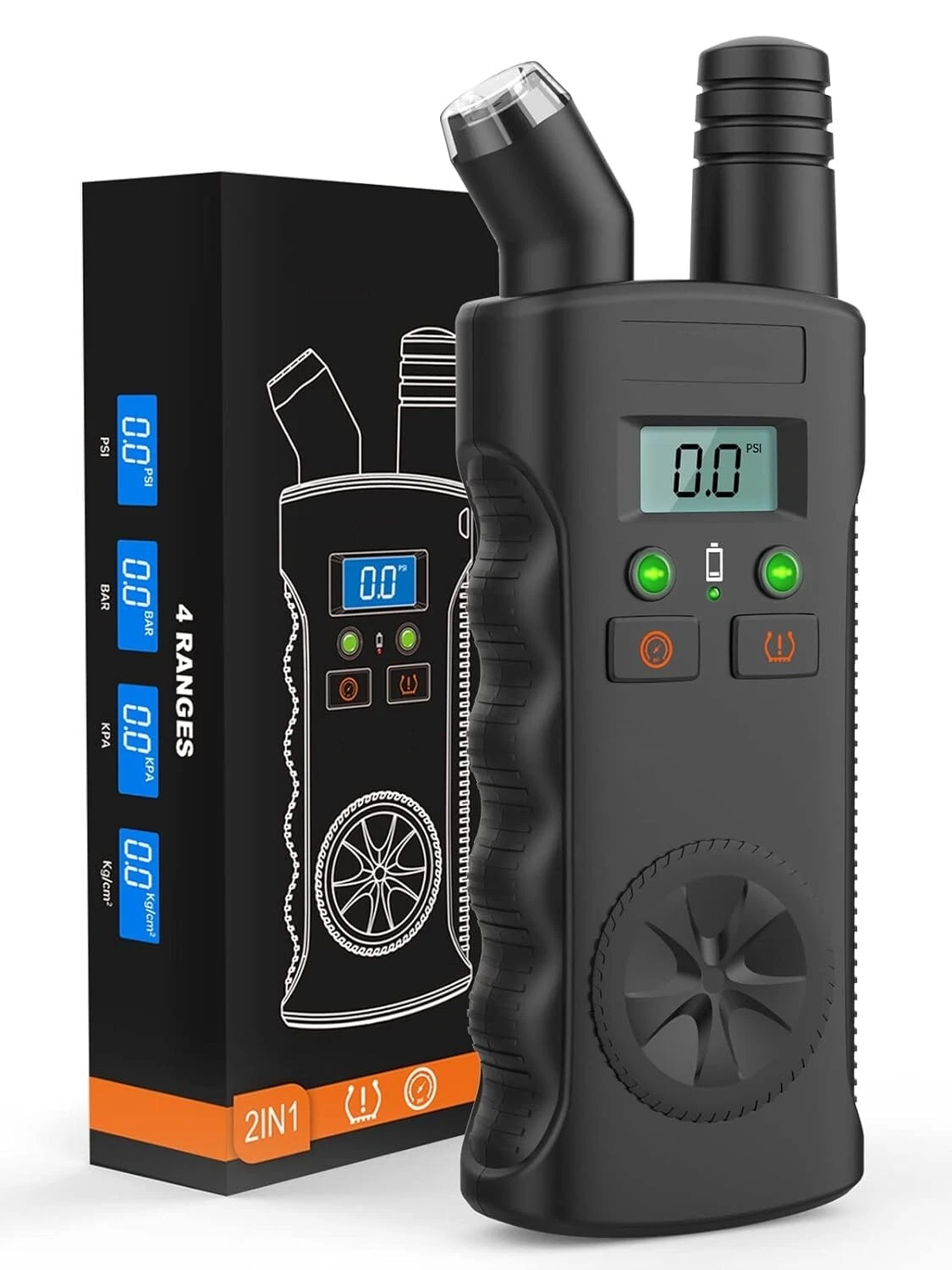2-in-1 Tire Pressure Sensor Reset Tool & Digital Tire Pressure Gauge