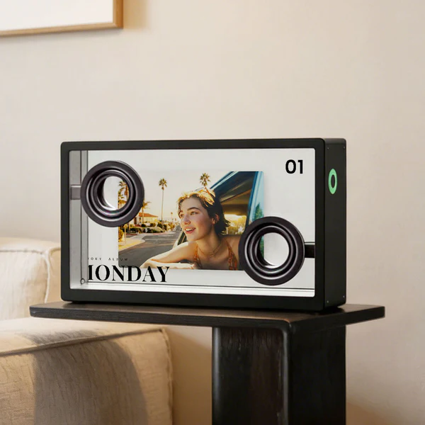 AI Dynamic Lyric Bluetooth Speaker with Visual Display