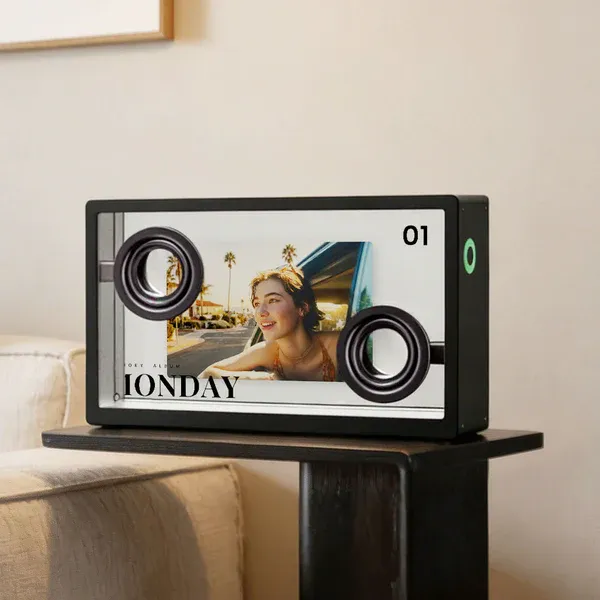 AI Dynamic Lyric Bluetooth Speaker with Visual Display