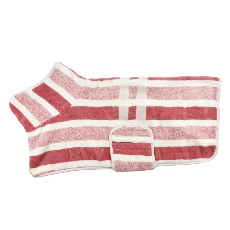 Ultra-Absorbent Dog Drying Coat – Microfiber Bathrobe for Small, Medium, and Large Dogs