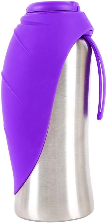 🐶Portable Dog Water Bottle with Foldable Silicone Bowl – Leak-Proof Travel Hydration