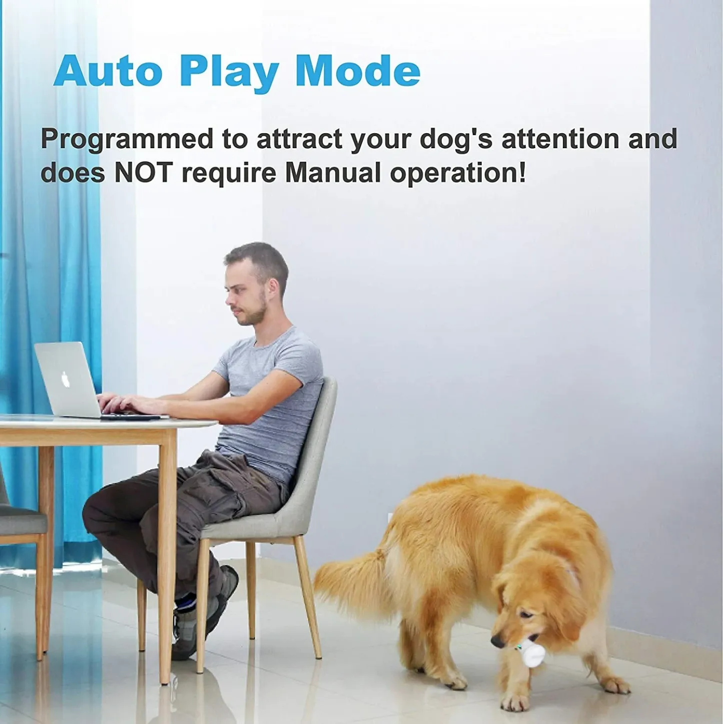 Smart Moving Dog Toy, Rechargeable Interactive Toy for Pets
