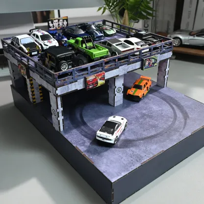 Magnetic Mini Drift Platform for 1/64 Scale Cars – Interactive Desktop Racing Display