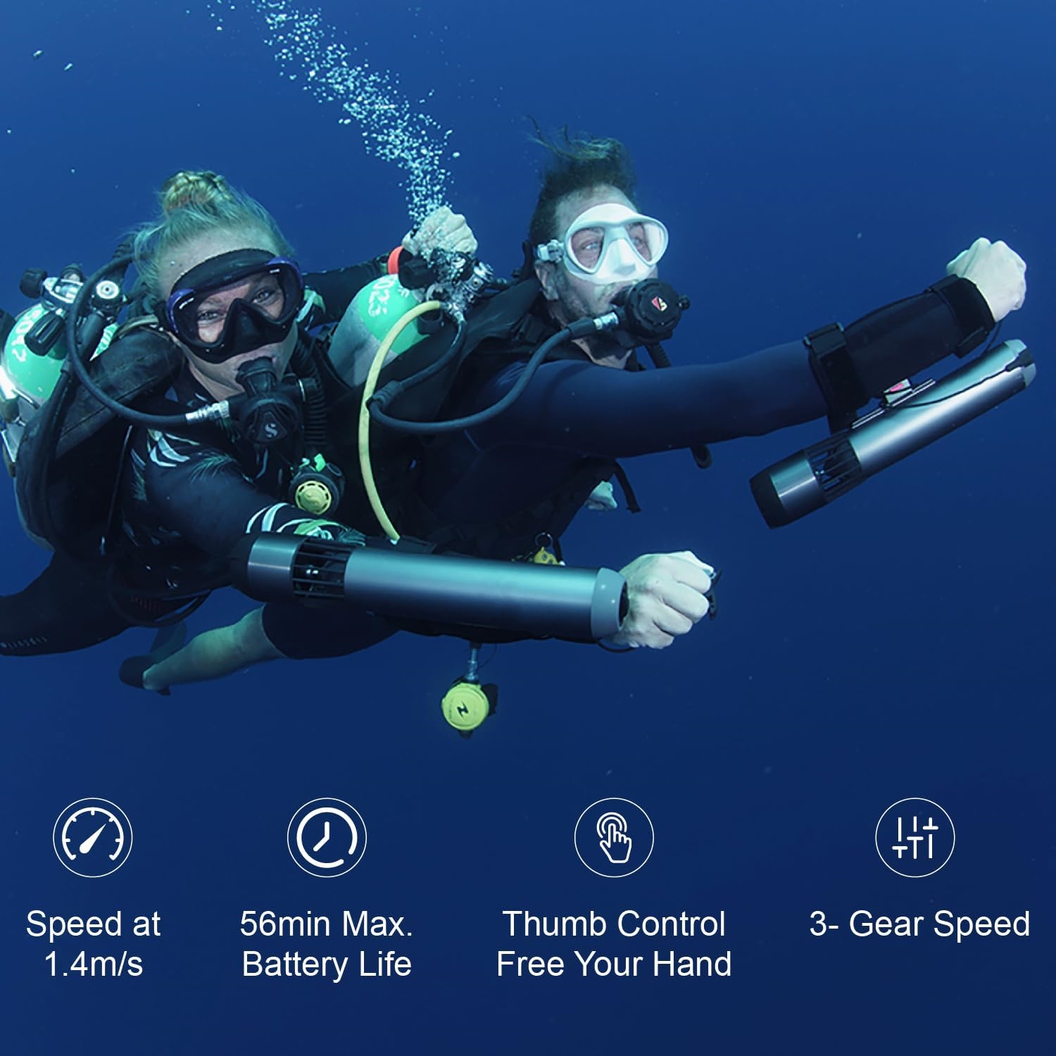Portable Underwater Scooter for Diving&Snorkeling