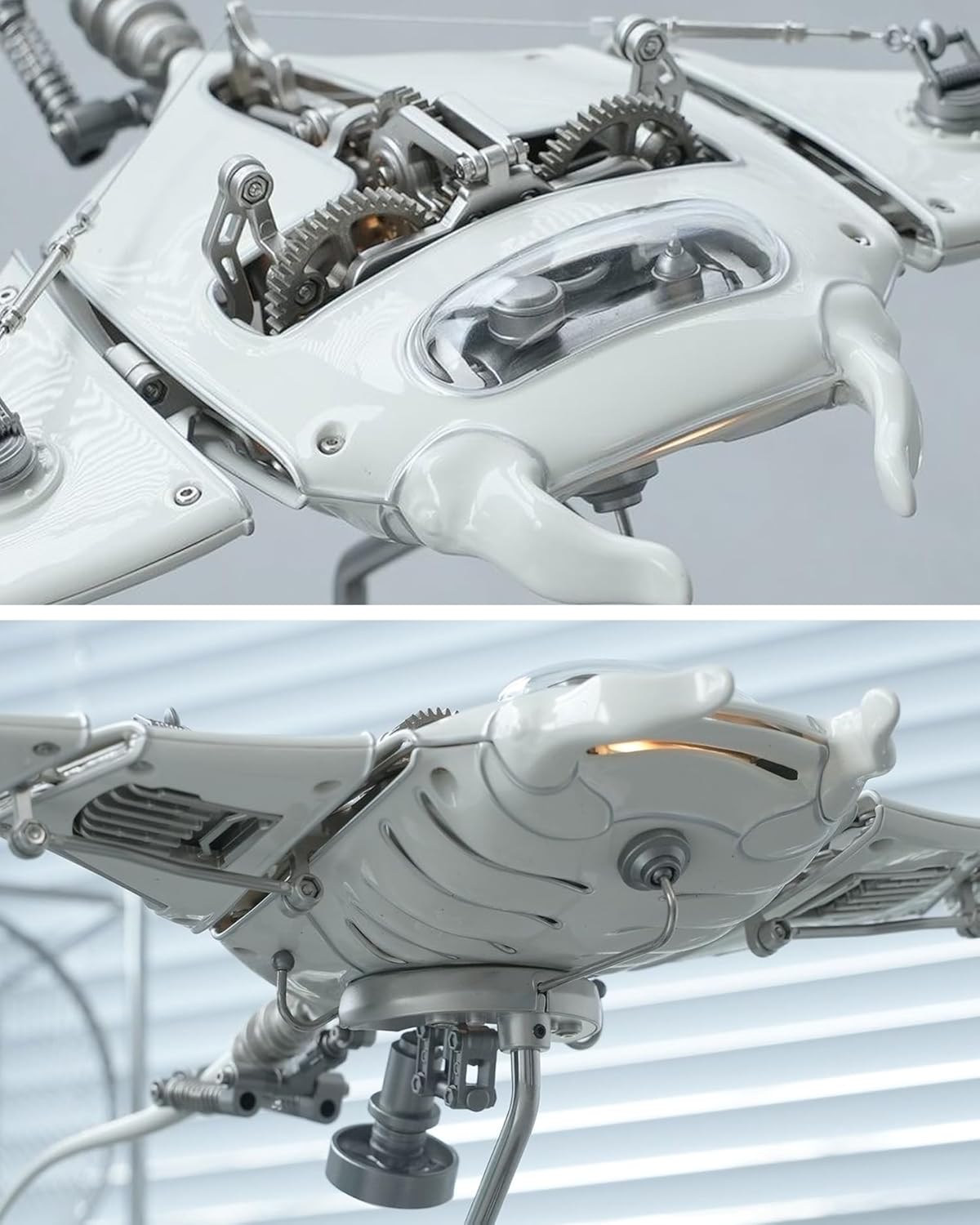 Mechanical Manta Ray Metal Model Experience the Fusion of Engineering and Art