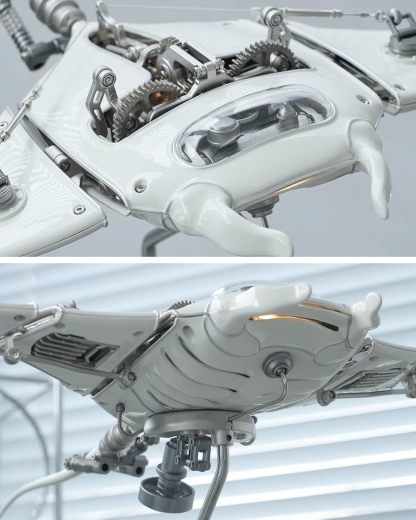 Mechanical Manta Ray Metal Model Experience the Fusion of Engineering and Art