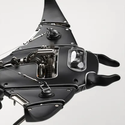 Mechanical Manta Ray Metal Model Experience the Fusion of Engineering and Art