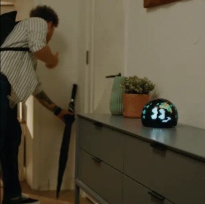 Interactive Pixel LED Desk Companion with Smart Mood Reactions