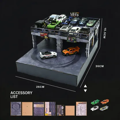 Magnetic Mini Drift Platform for 1/64 Scale Cars – Interactive Desktop Racing Display