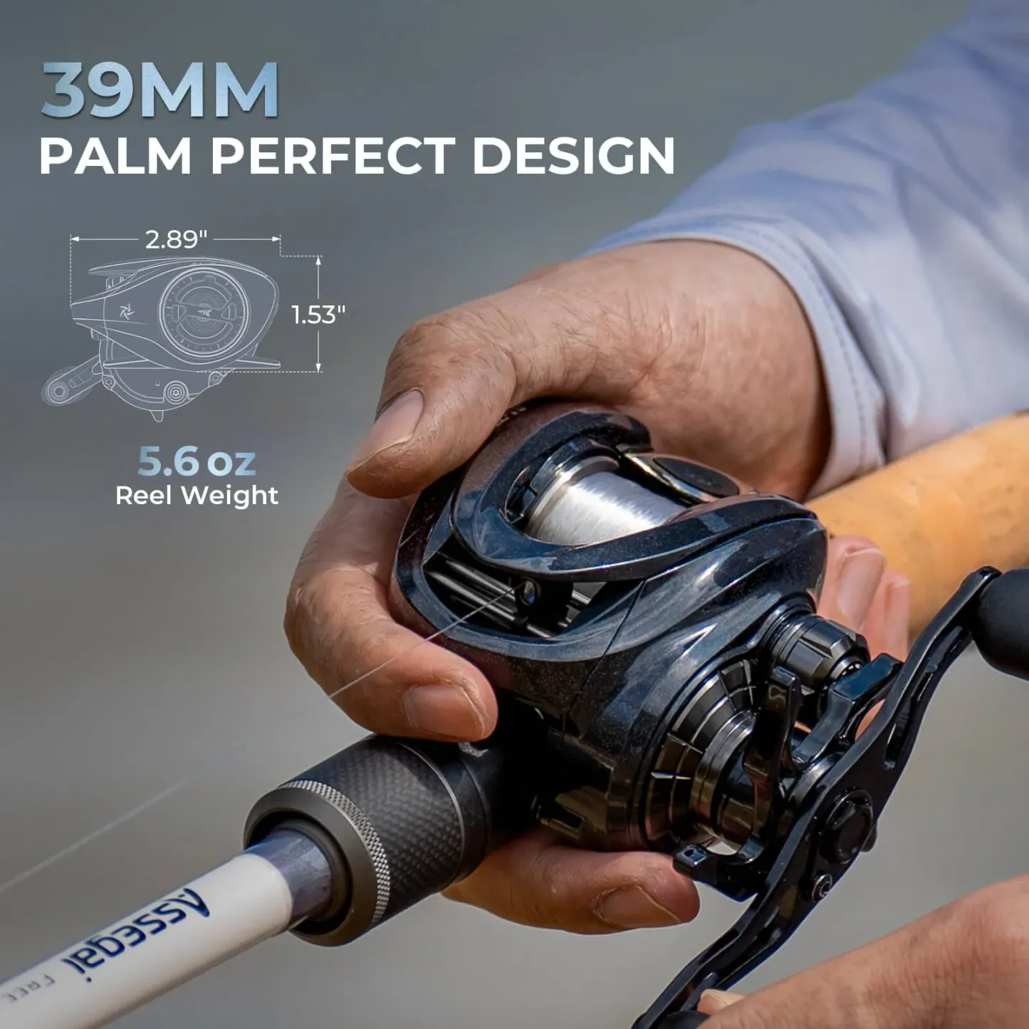 Ultra-Light Titanium Spool Baitcasting Reel – Smooth Casting & Powerful Performance
