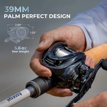 Ultra-Light Titanium Spool Baitcasting Reel – Smooth Casting & Powerful Performance
