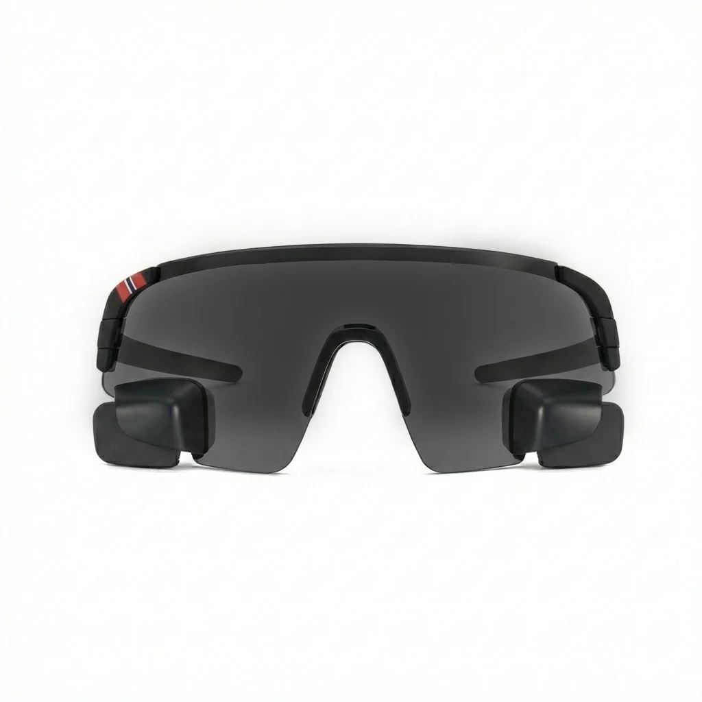 Wraparound Cycling Glasses with Rear Mirror
