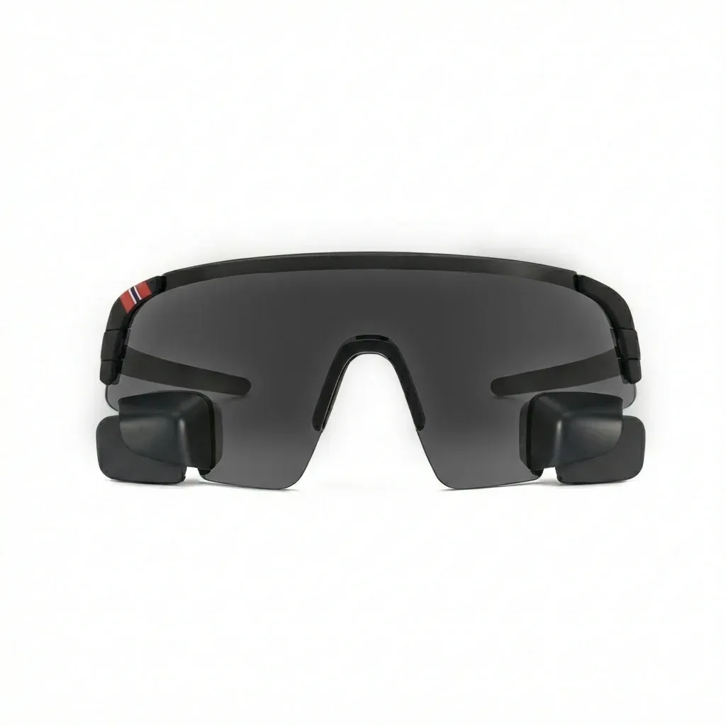 Wraparound Cycling Glasses with Rear Mirror