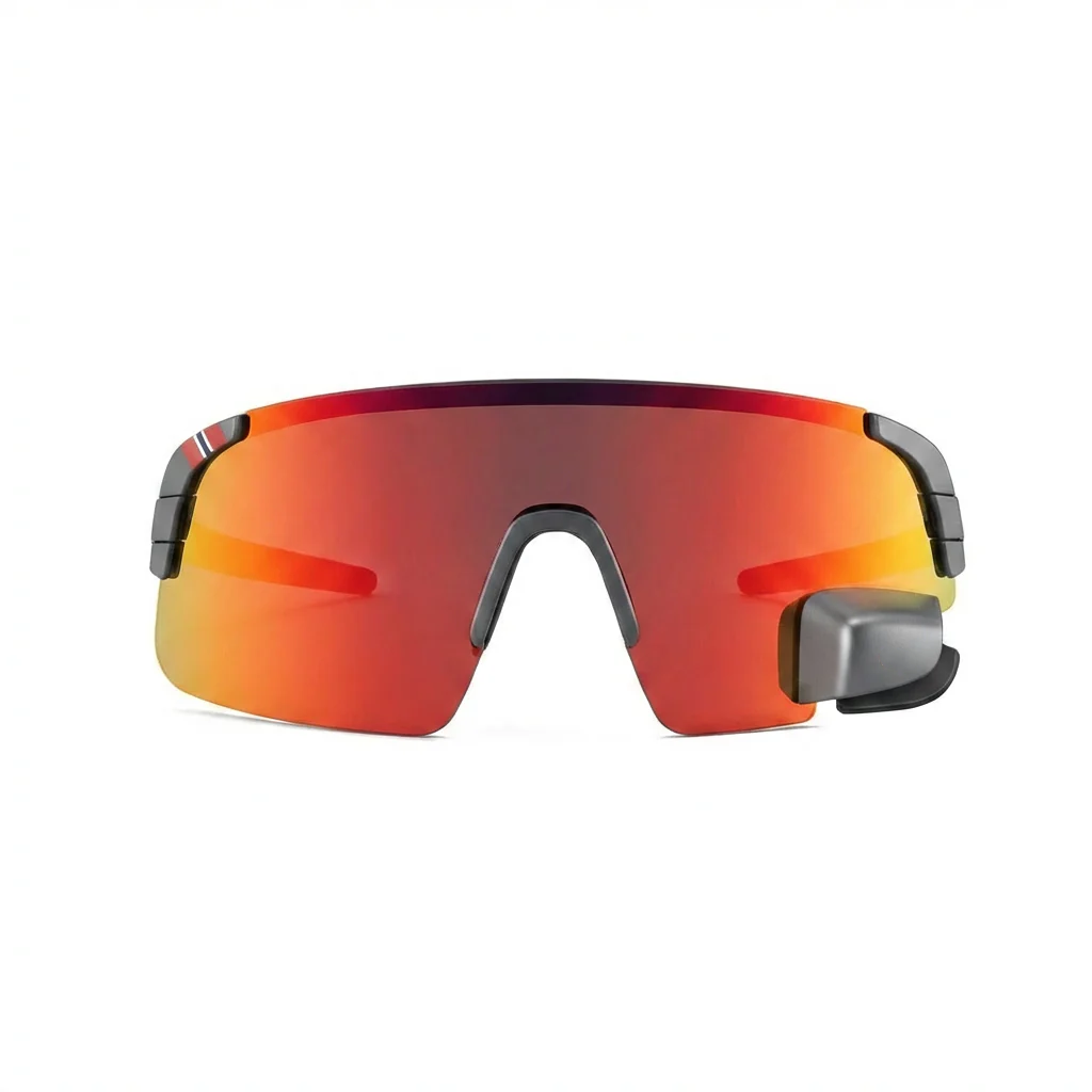 Wraparound Cycling Glasses with Rear Mirror