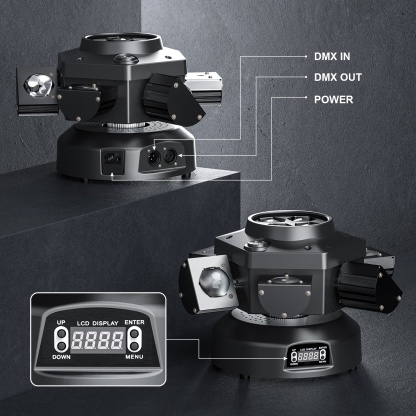 Professional DJ Disco Moving Head Light with Sound Activated Effects