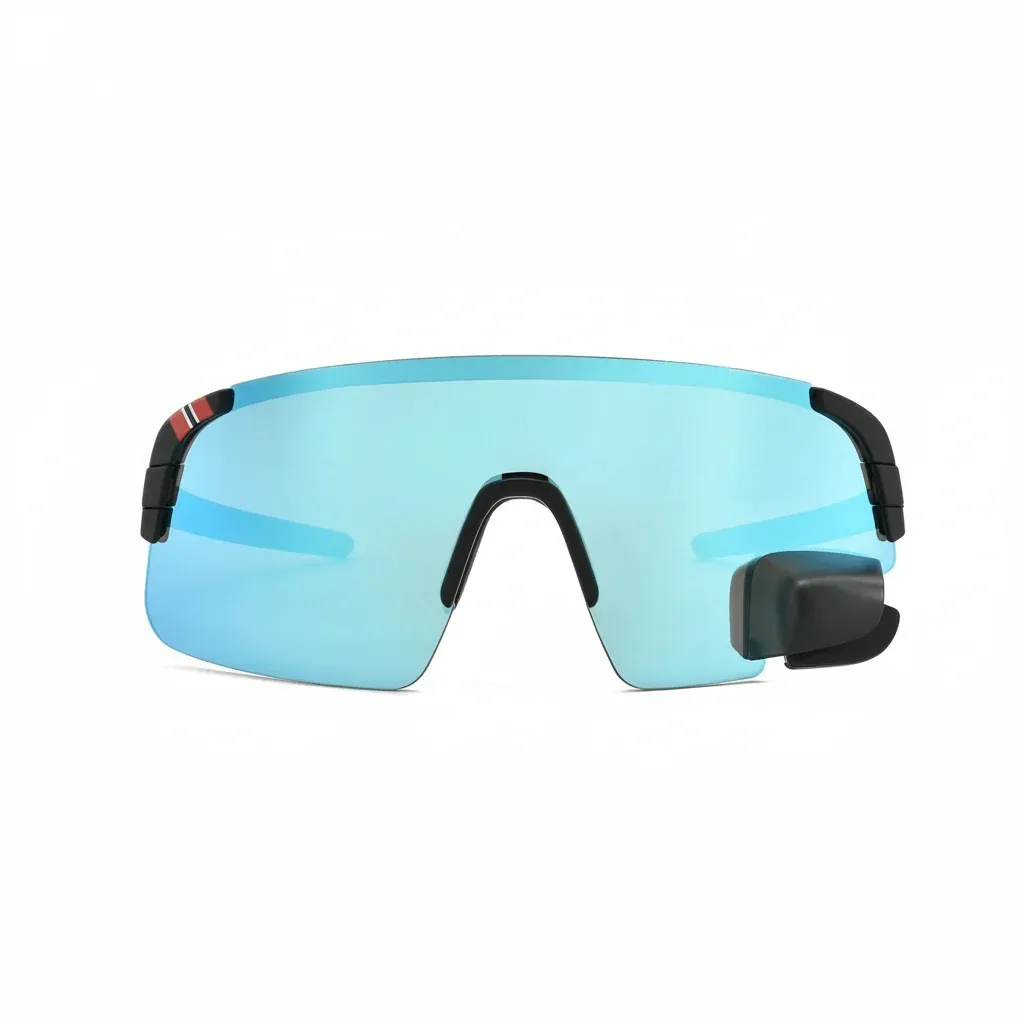 Wraparound Cycling Glasses with Rear Mirror