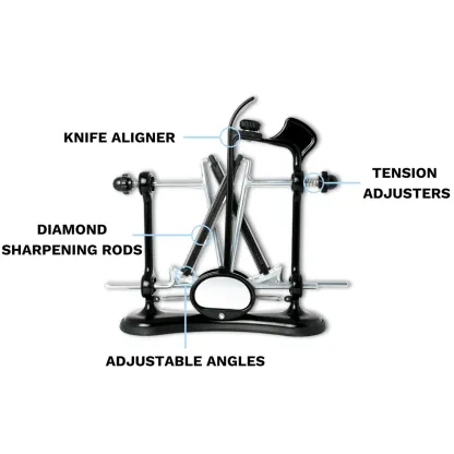 Precision Knife Sharpener – Adjustable Angle Professional Sharpening System