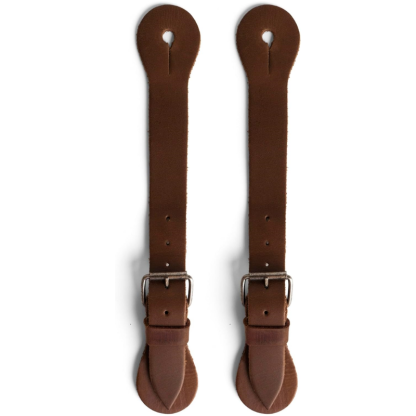 Handmade Full-Grain Leather Spur Straps – Set of 2, Unisex Western Equestrian Gear 