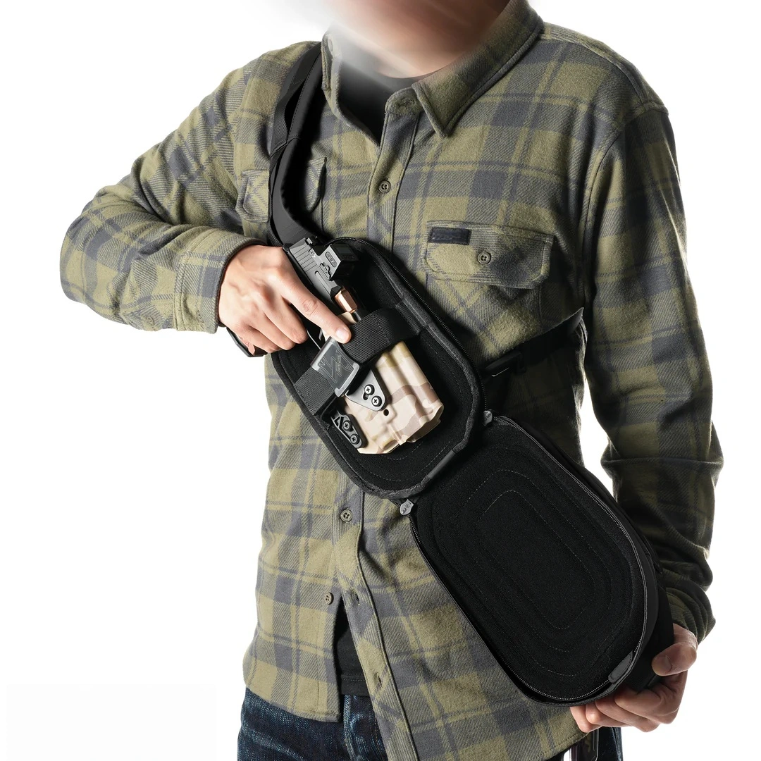 CCW Sling Bag – Rapid Access, 3 Security Modes, Off-Body Carry for Concealed Weapons