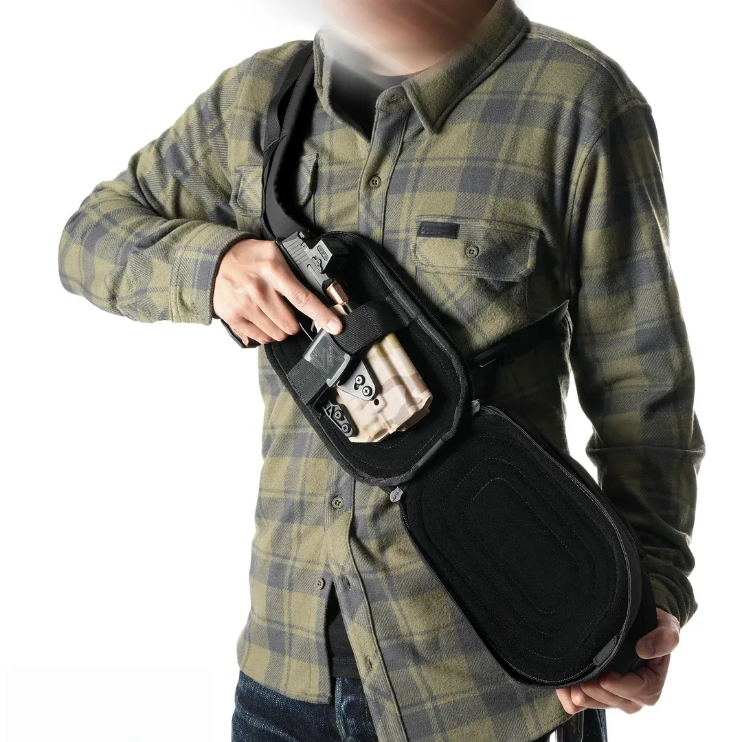 CCW Sling Bag – Rapid Access, 3 Security Modes, Off-Body Carry for Concealed Weapons