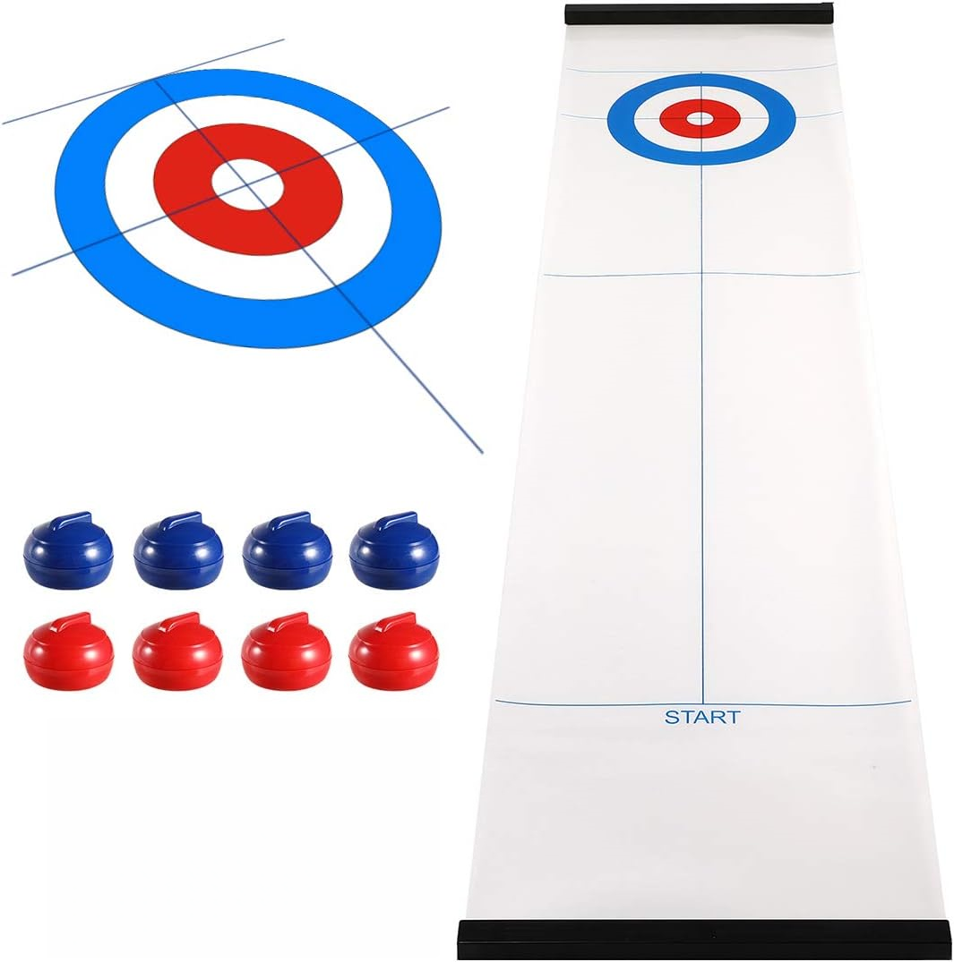 Mini Tabletop Curling Set – Fun Indoor Sport Game for Family & Friends