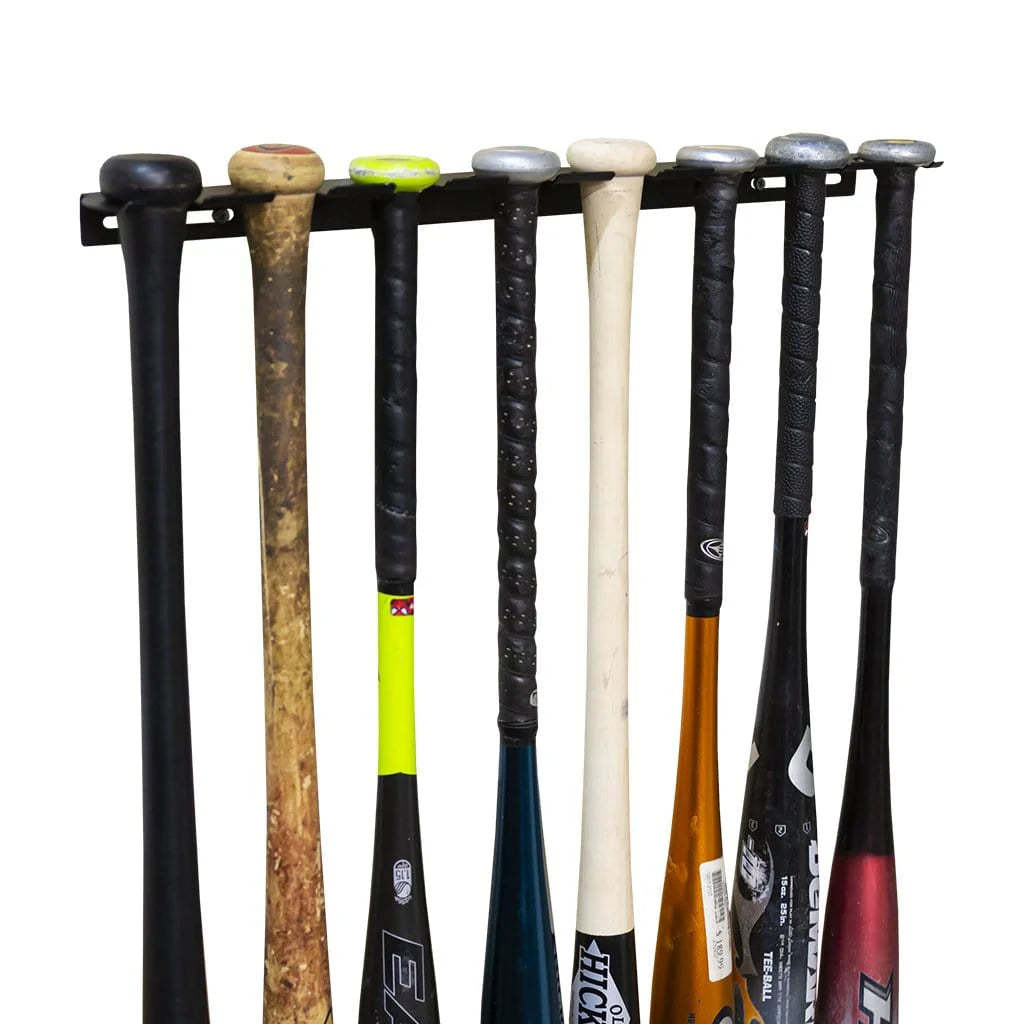 Universal Baseball Bat Rack |Rust-Resistant Coating, Quick Installatio