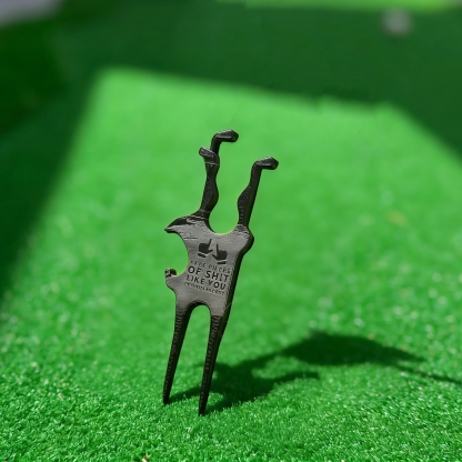 All-in-One Magnetic Cigar Holder, Beer Shotgun, and Ball Mark Repair Multi-Tool