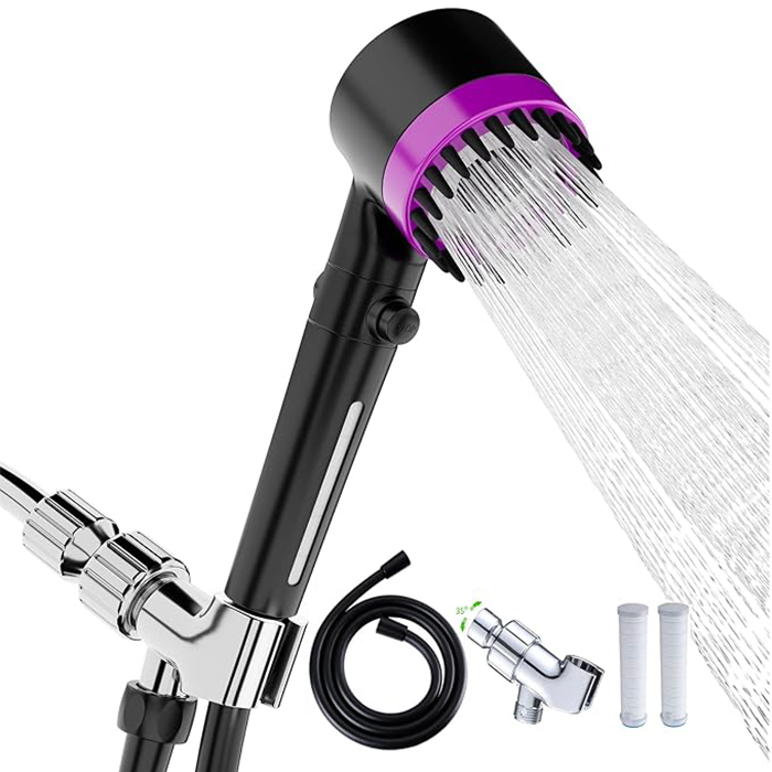 Shower head with handheld shower head, high pressure and high flow