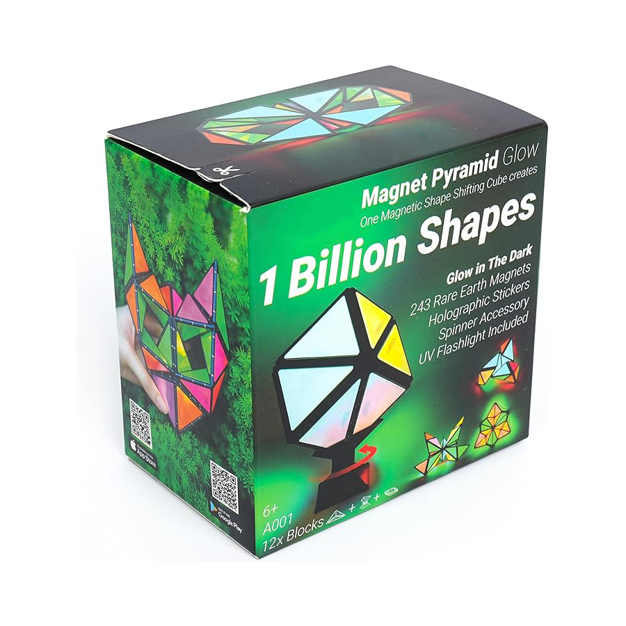 The magnetic pyramid: One cube can be transformed into 1 billion shapes